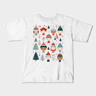 Ugly Christmas Pattern Kids T-Shirt